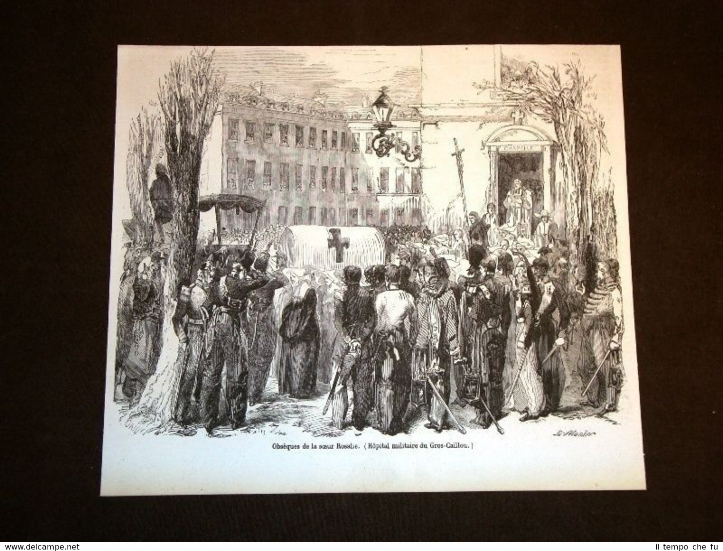 Funerali di Suor Rosalia nel 1857 Ospedale militare di Gros …