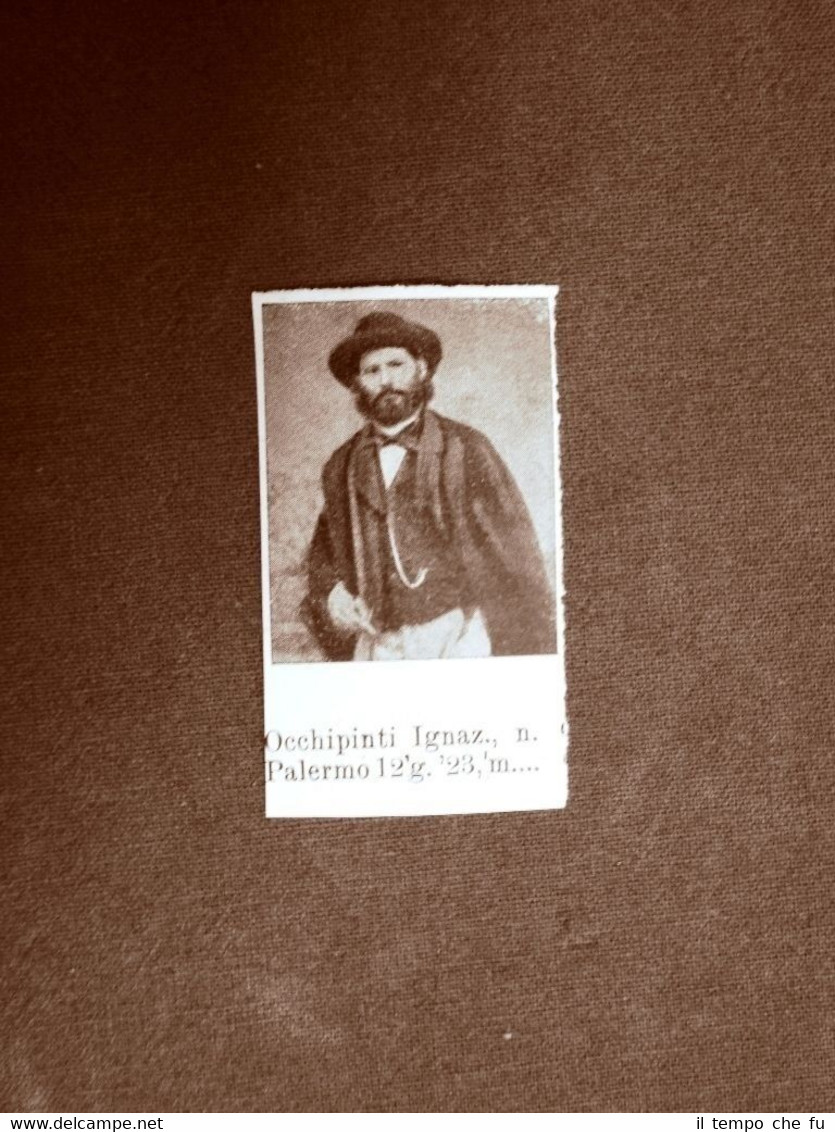 Garibaldino dei 1000 di Garibaldi Occhipinti Ignazio Palermo e Piantoni …