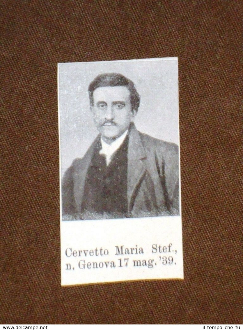 Garibaldino Mille Garibaldi Cervetto Stefano di Genova e Capurro Giovanni …