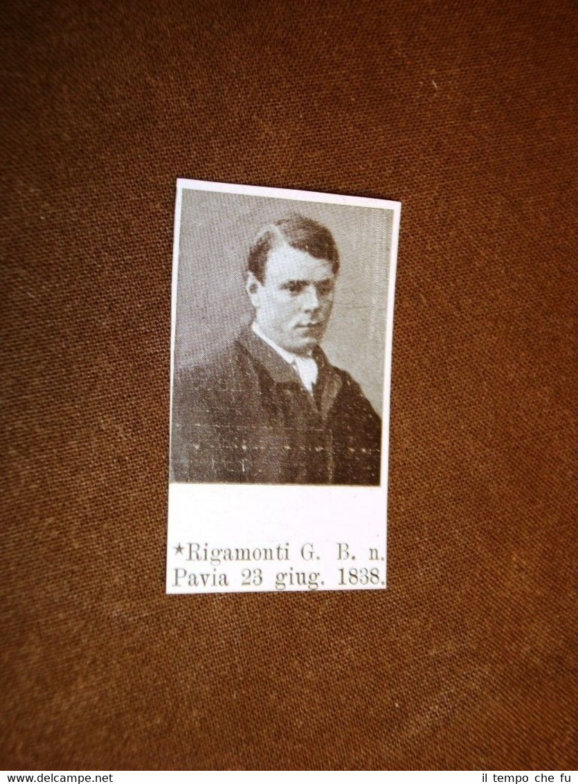 Garibaldino Uno dei Mille di Giuseppe Garibaldi Rigamonti G.B. di …
