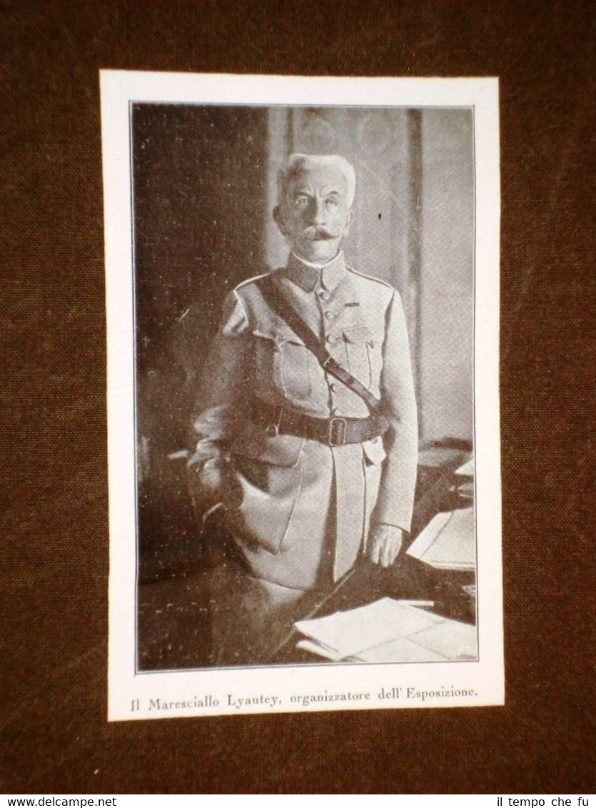 Generale di Francia Louis Hubert Gonzalve Lyautey di Nancy