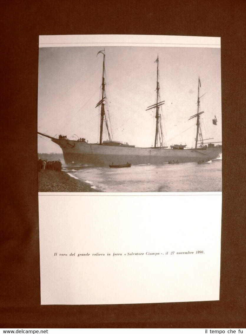 Genova 27 novembre 1890 Varo del Veliero in ferro Salvatore …