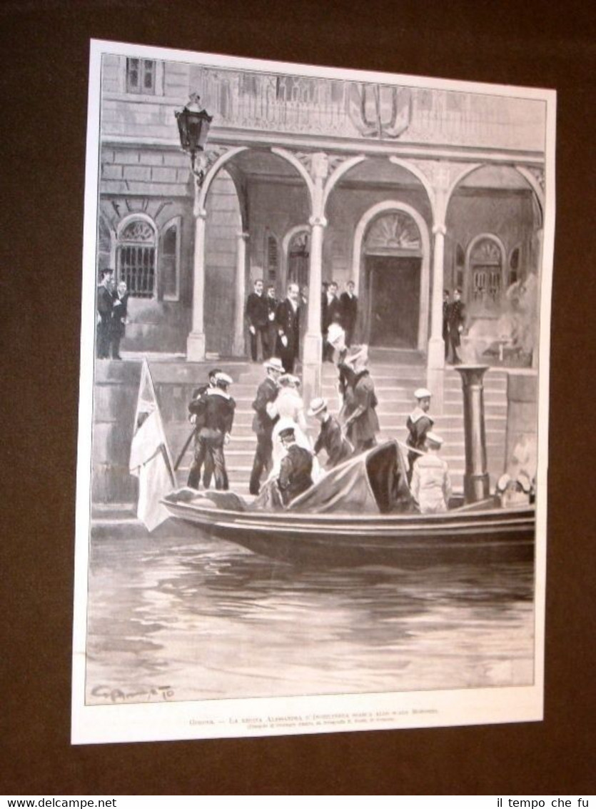 Genova nel 1905 La Regina Alessandra d'Inghilterra sbarca allo Scalo …