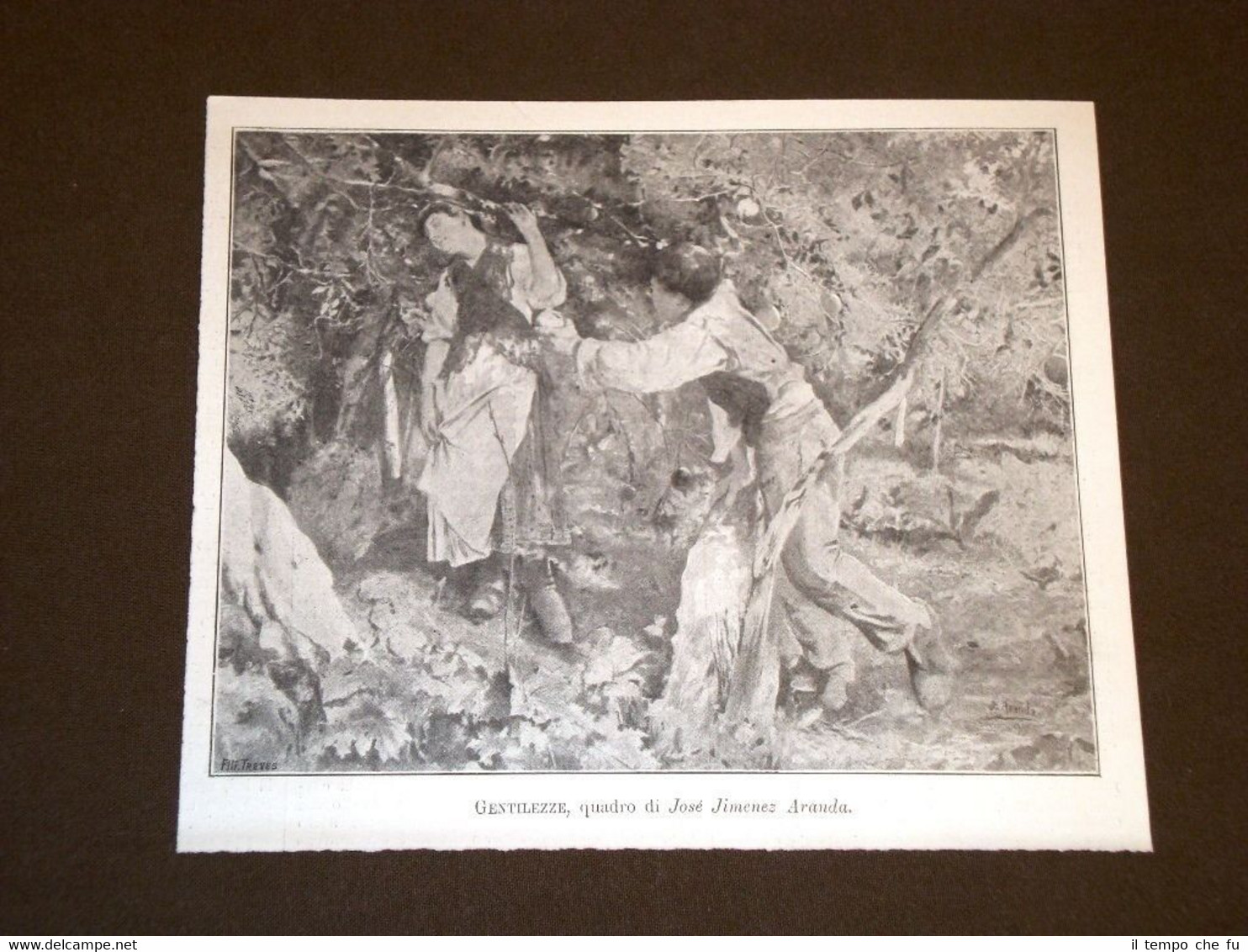 Gentilezze Quadro di José Jiminez Aranda del 1895
