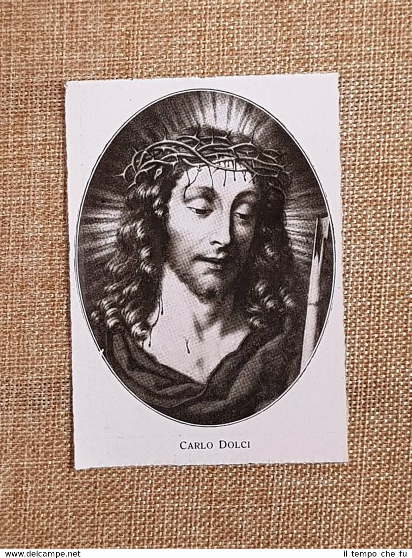 Gesù Cristo Quadro di Carlo Dolci (3) Stampa del 1928