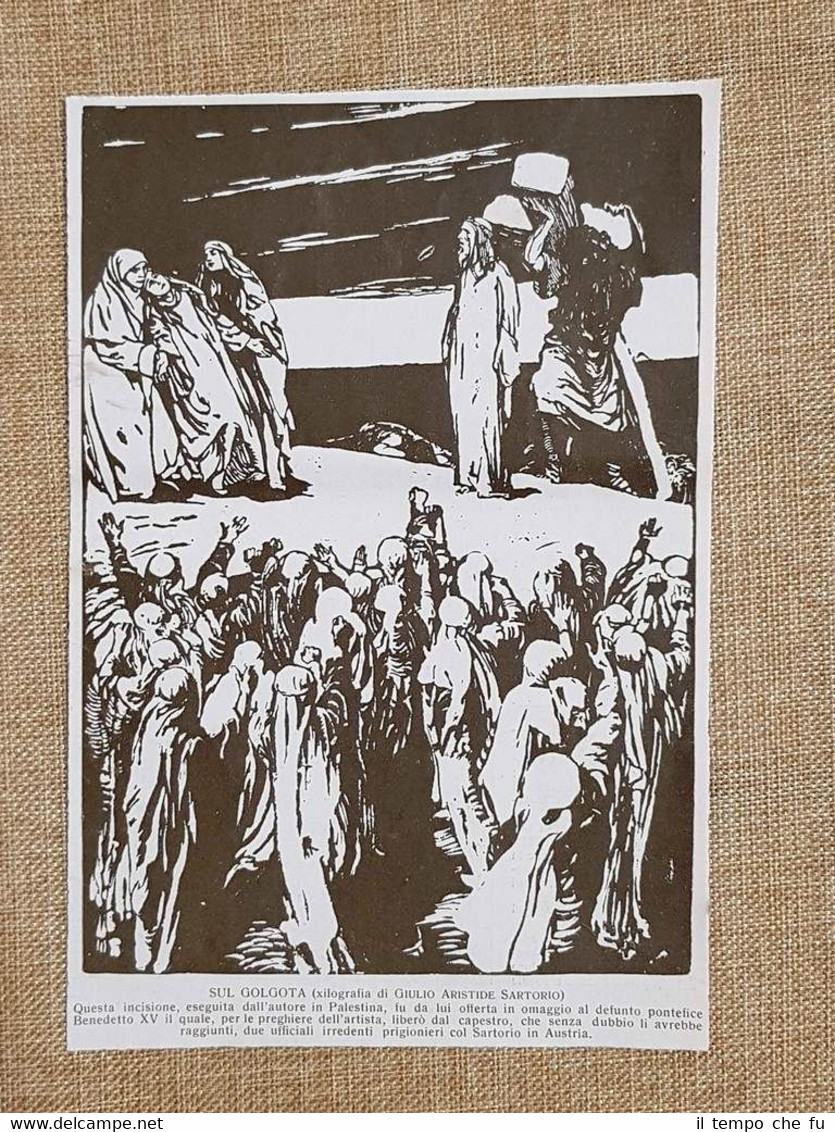 Gesù Cristo sul Golgota o Calvario Composizione di Aristide Sartorio …