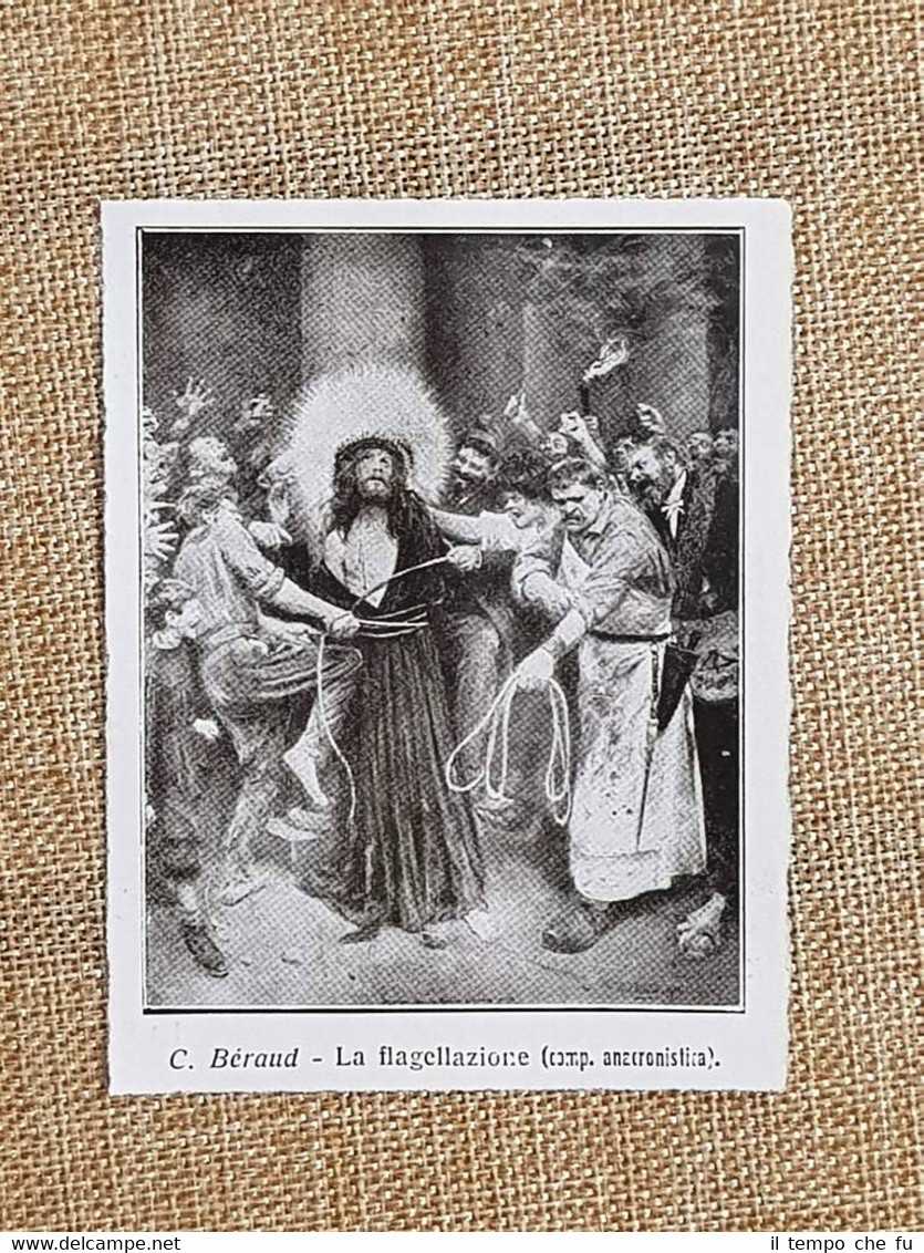 Gesù subisce la flagellazione Quadro di C. Beraud Via Crucis …