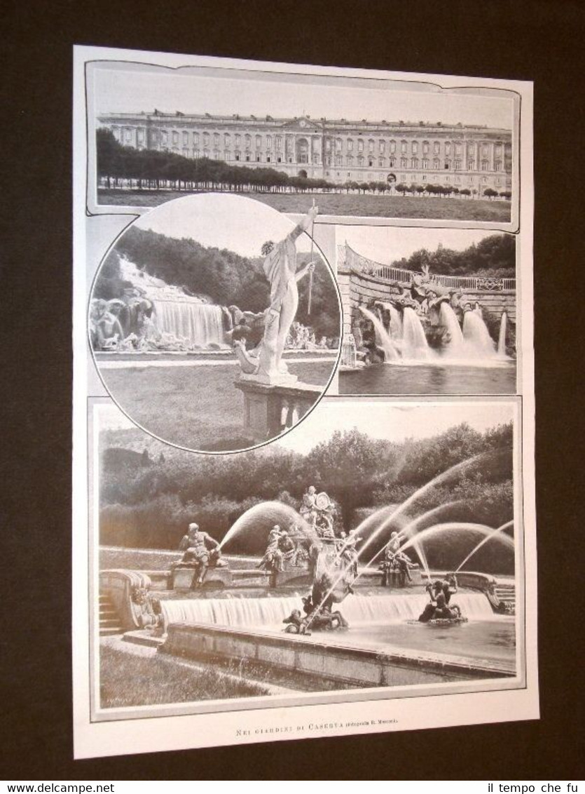 Giardini di Caserta nel 1905