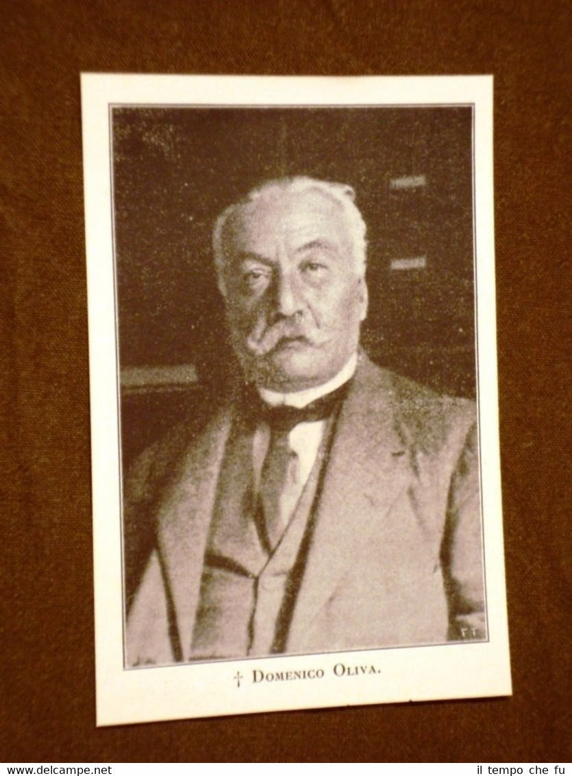 Giornalista Domenico Oliva Torino, 1º giugno 1860 – Genova, 28 …