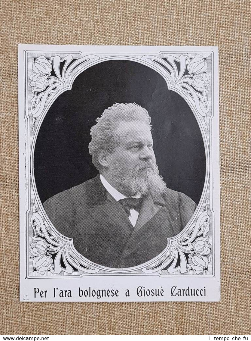 Giosuè Alessandro Giuseppe Carducci Valdicastello, 1835 – Bologna, 1907 Poeta