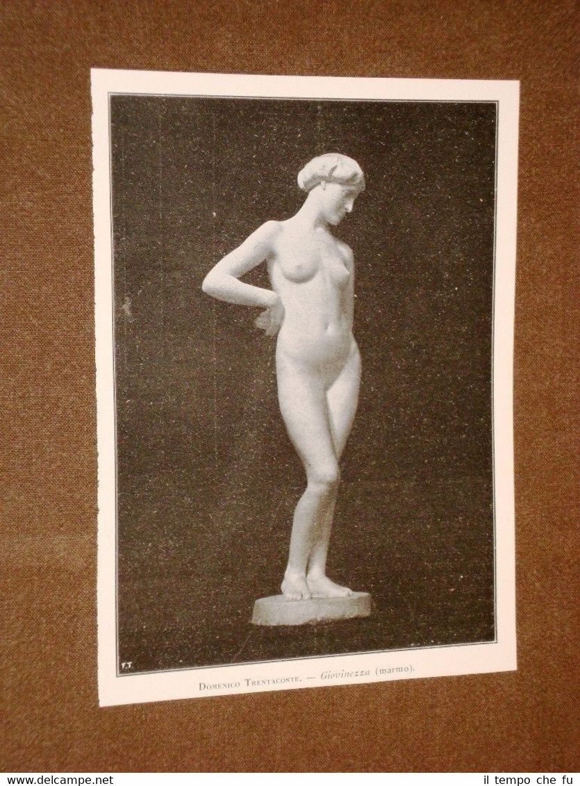Giovinezza Statua in marmo di Domenico Trentacoste del 1920