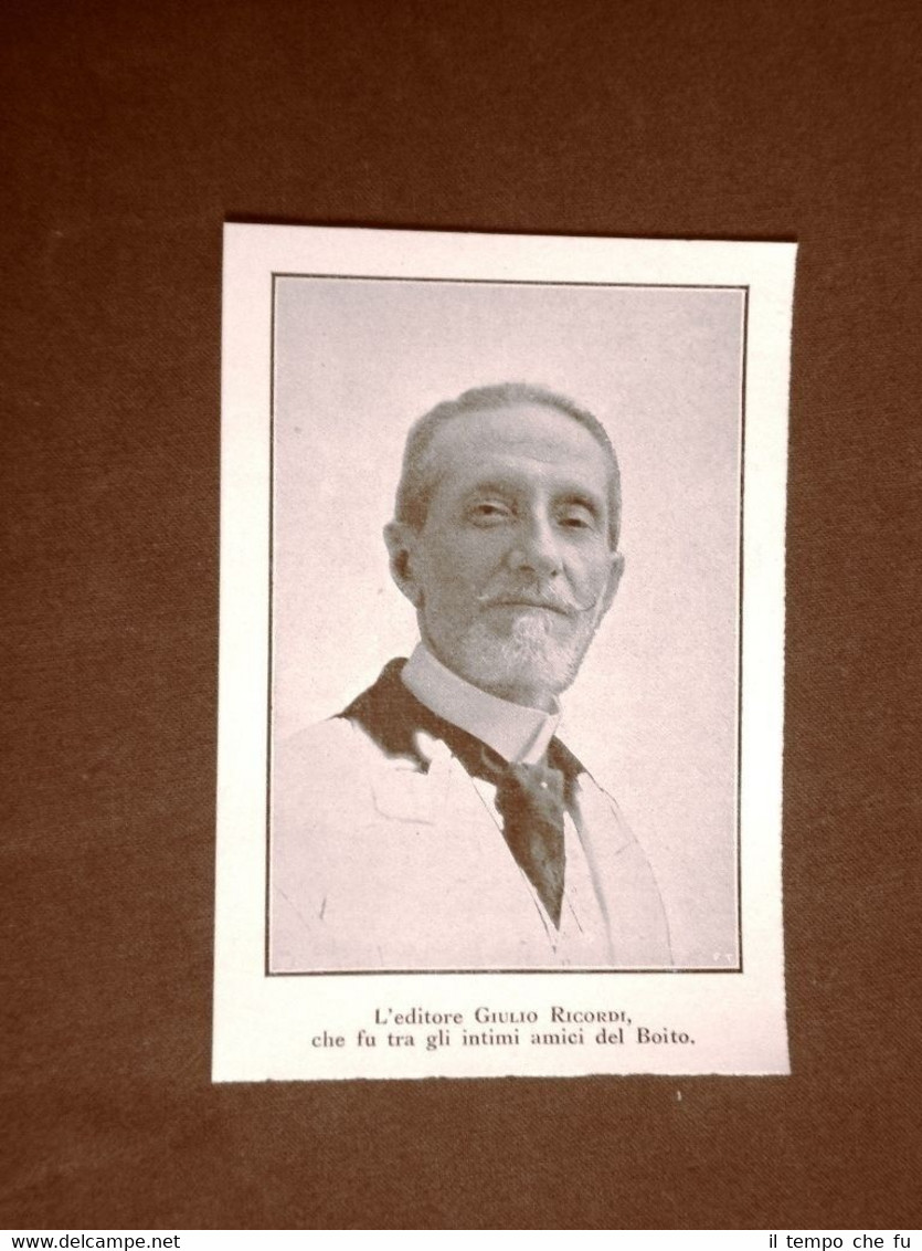 Giulio Ricordi nel 1924 Editore Milano, 19 dicembre 1840 – …