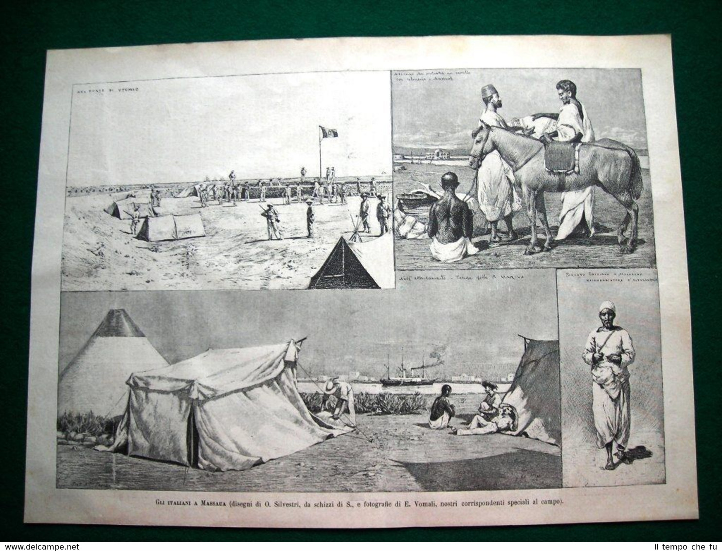 Gli Italiani a Massaua nel 1885, disegni di O. Silvestri