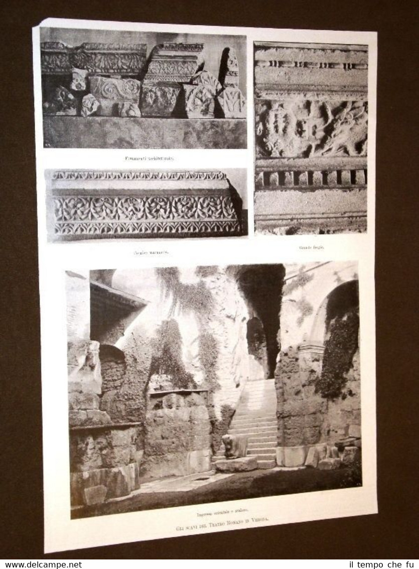 Gli scavi del Teatro romano di Verona nel 1906