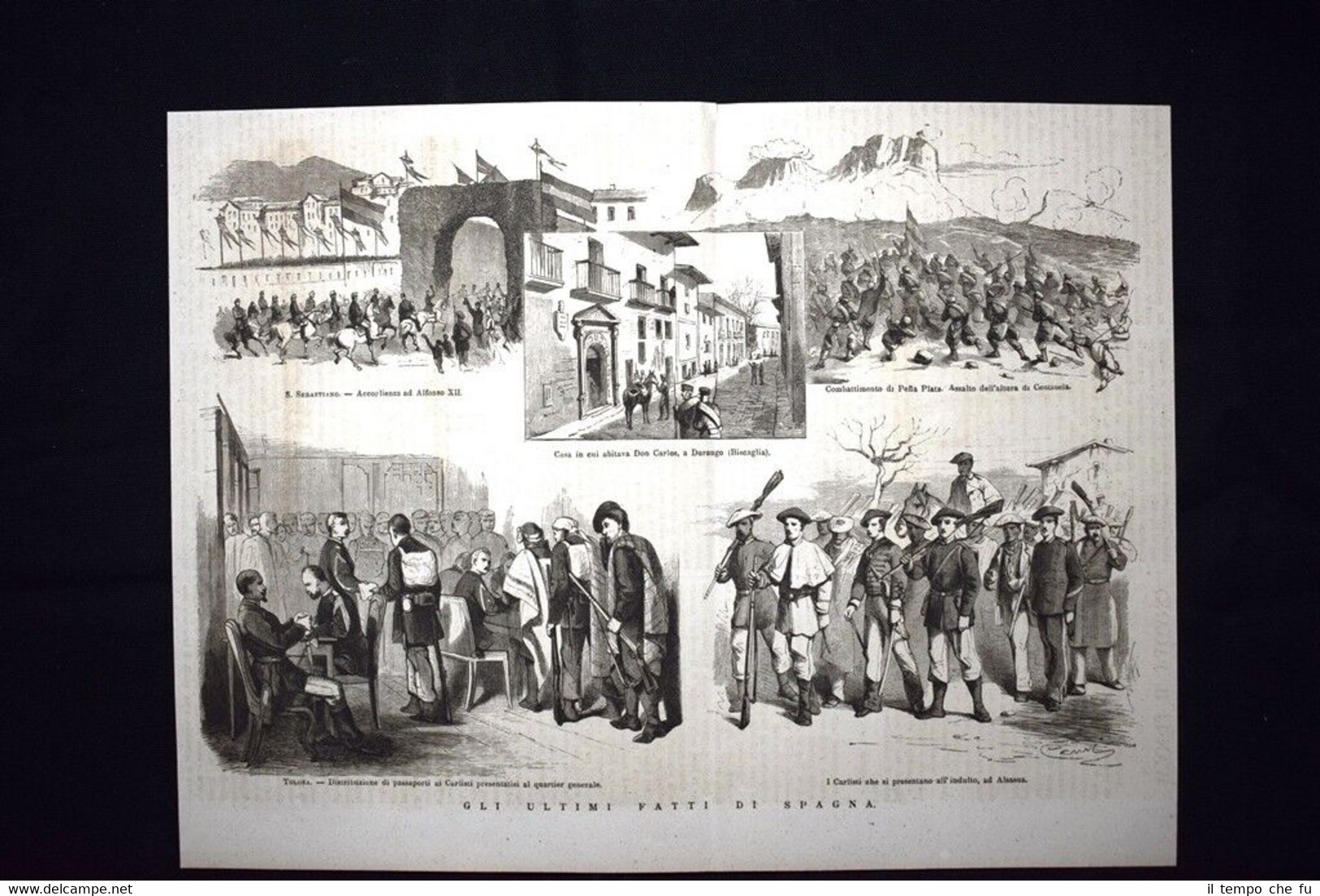 Gli ultimi fatti di Spagna - Accoglienza ad Alfonso XII …