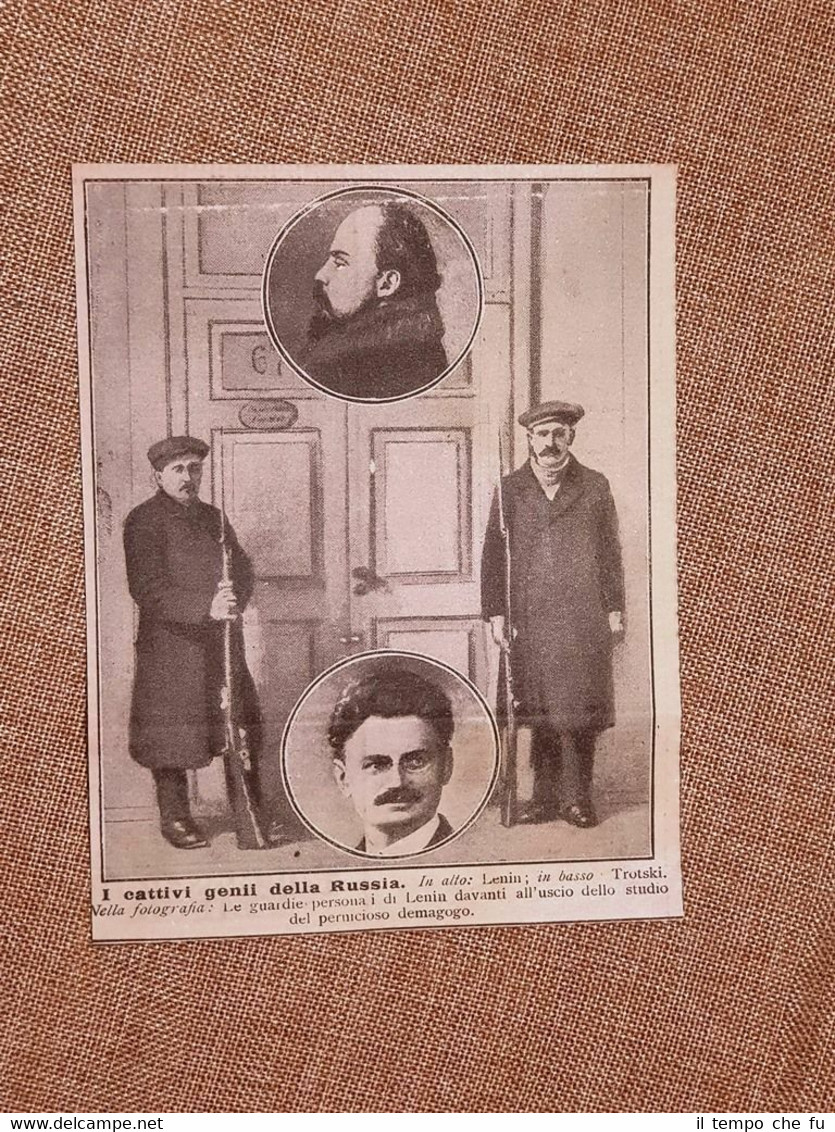 Gorki nel 1918 Lenin e Lev Trockij Guardie personali presso …