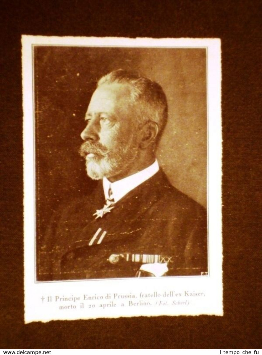 Grandammiraglio della Marina di Germania Principe Enrico di Prussia di …