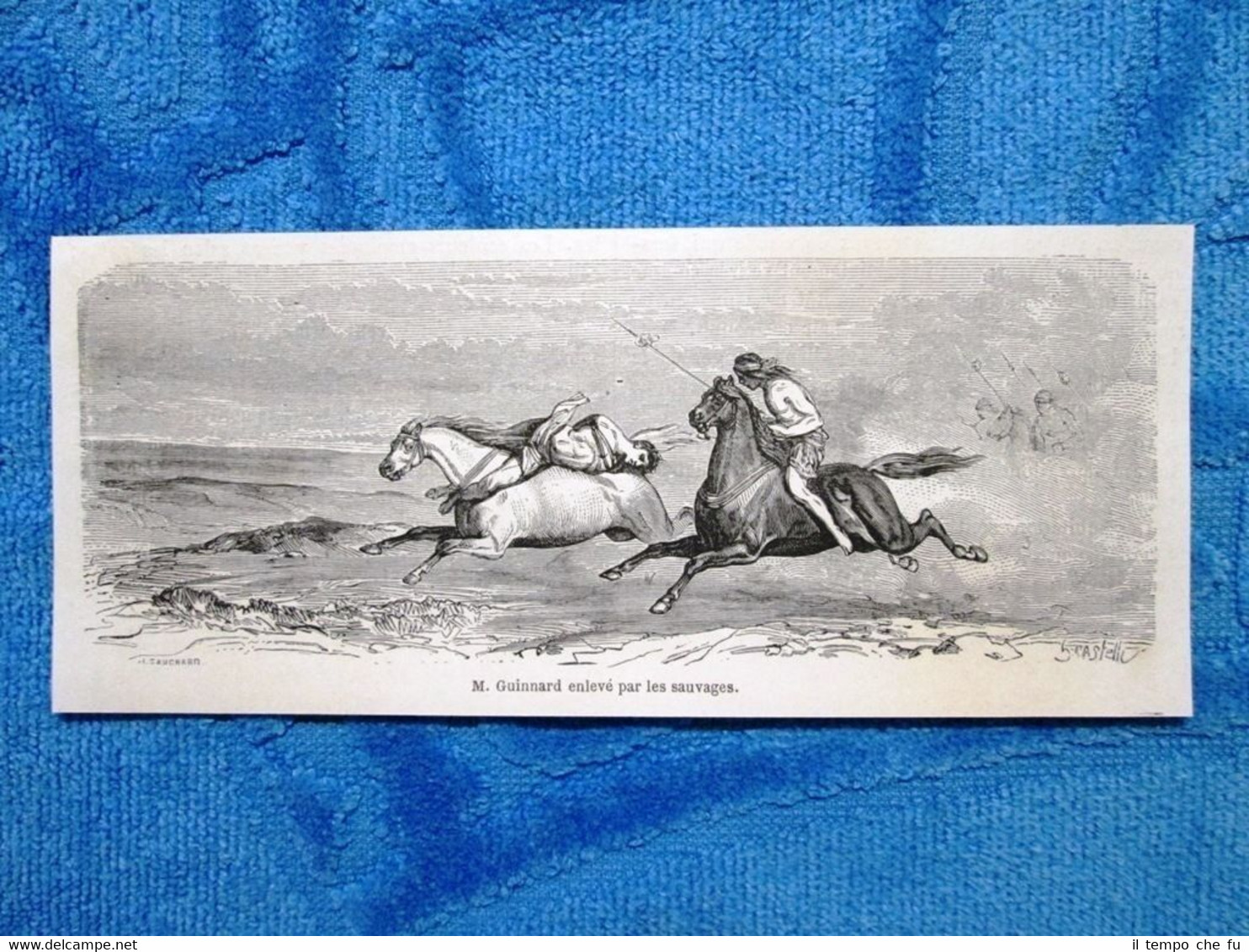 Gravure Année 1861 - M.Guinnard enlevé par les sauvages - …