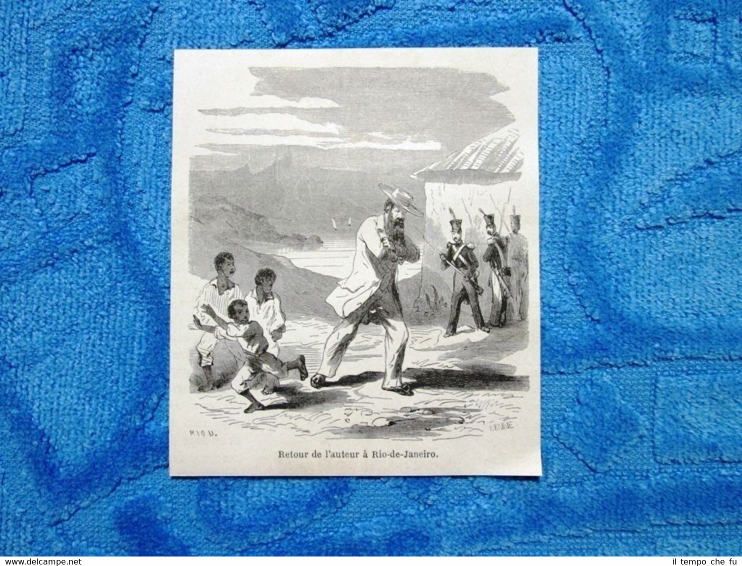 Gravure Année 1861- Retour de l'auteur à Rio de Janeiro …