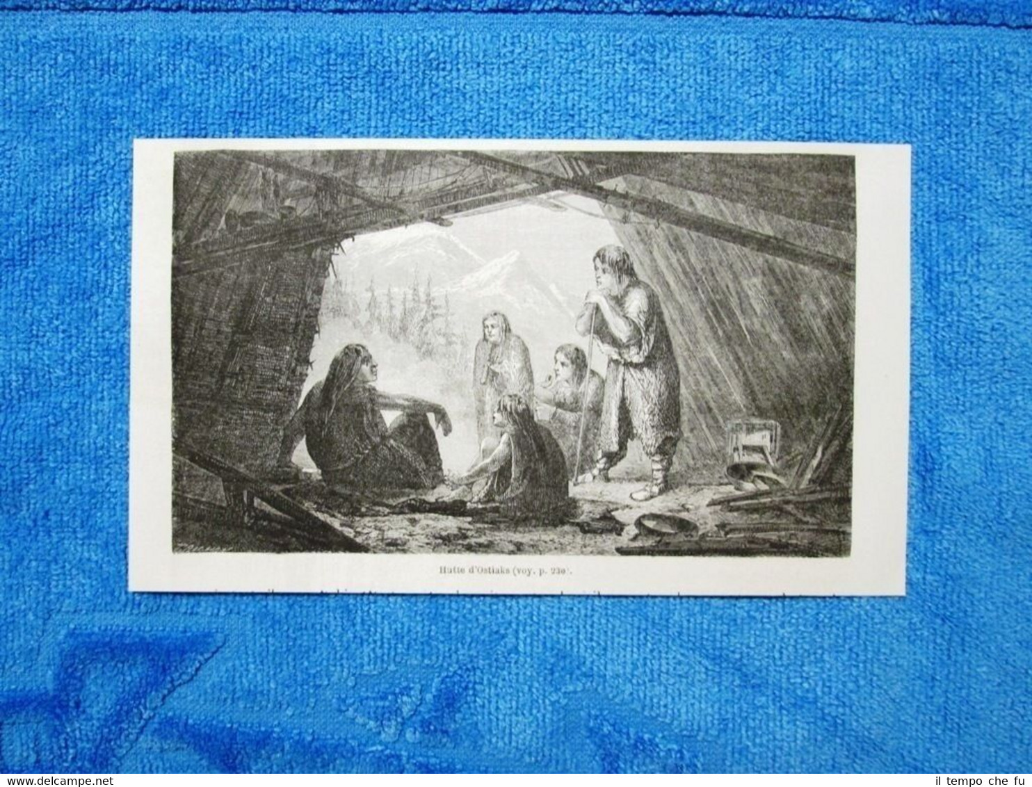 Gravure Année 1862 - Hutte d'Ostiaks