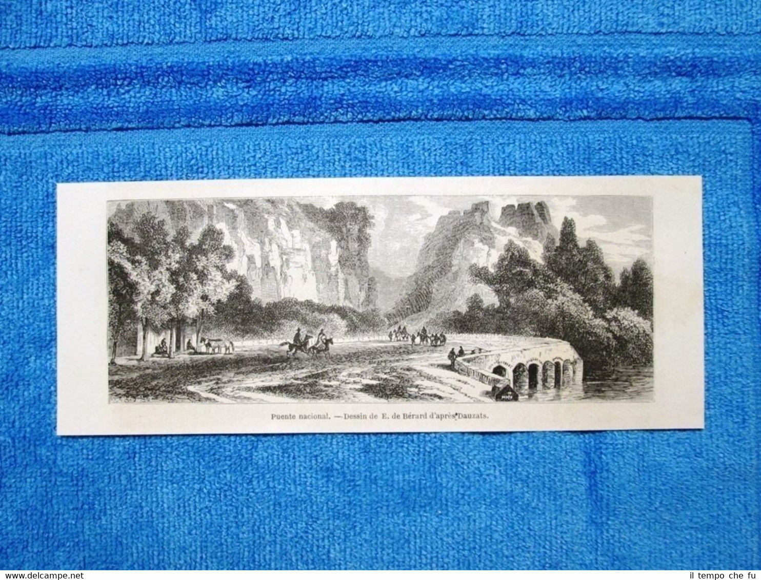 Gravure Année 1862 - Puente nacional - Ponte nazionale