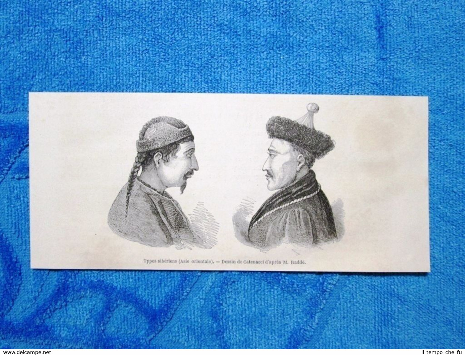 Gravure Année 1862 - Types siberiens - Siberiani