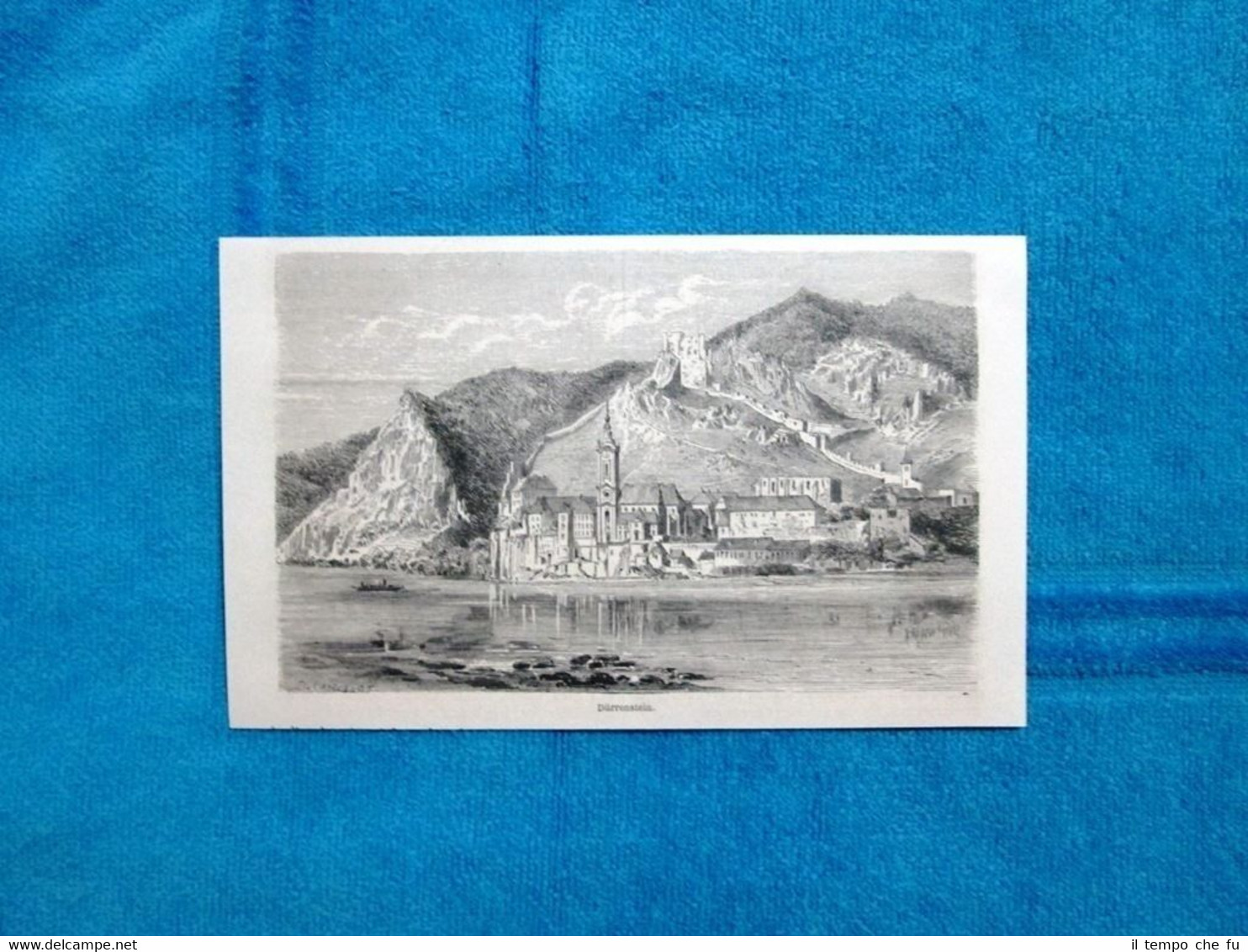 Gravure Année 1863 - Durrenstein (Italie) - Picco di Vallandro …