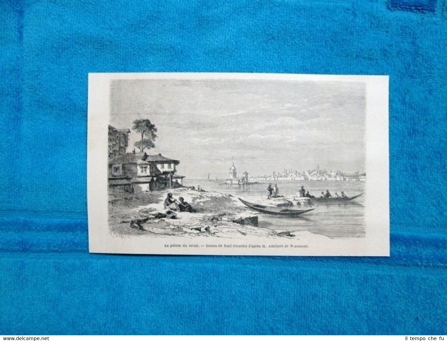 Gravure Année 1863 - La pointe du serail - La …