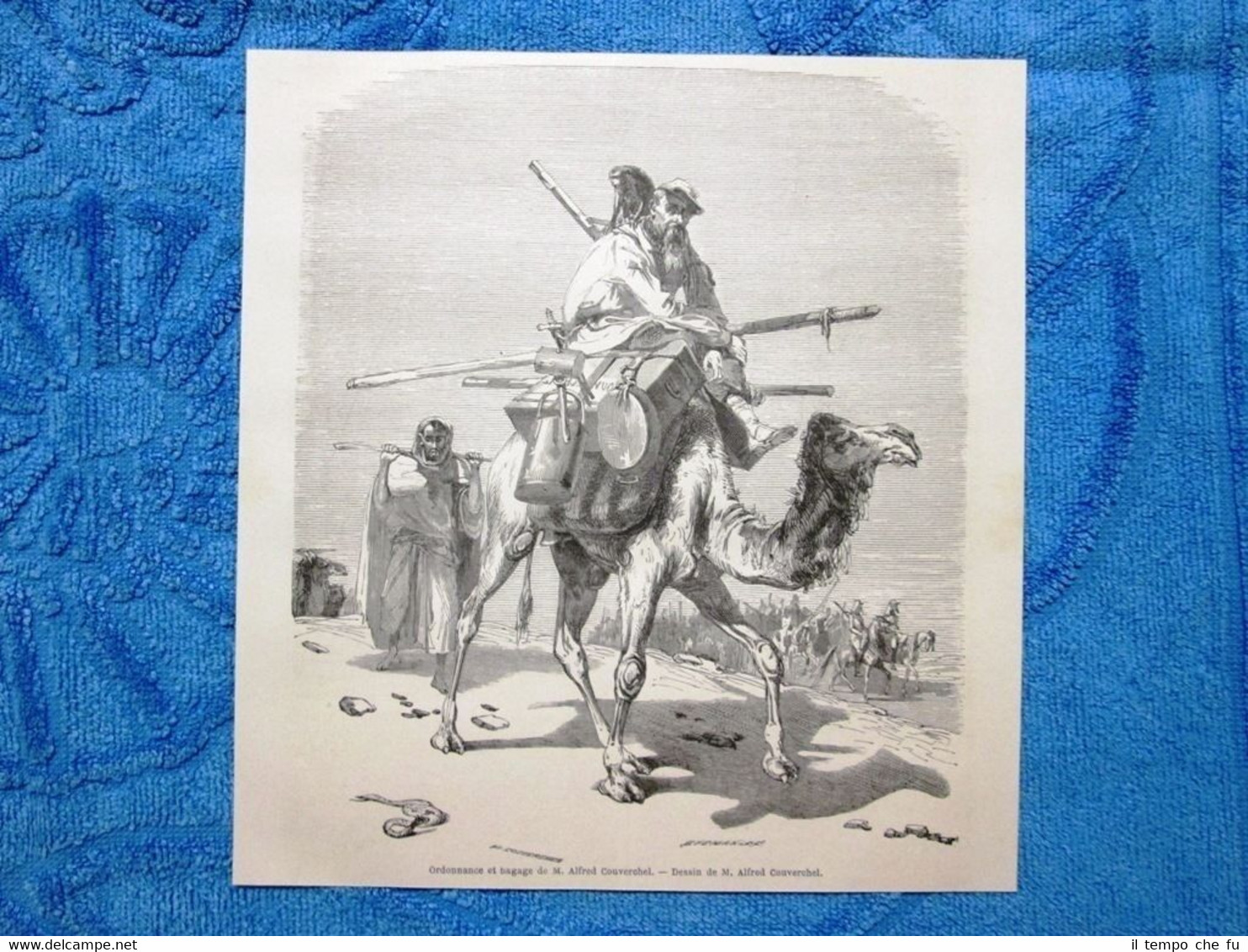 Gravure Année 1863 - Ordonnance et bagage de Alfred Couverchel