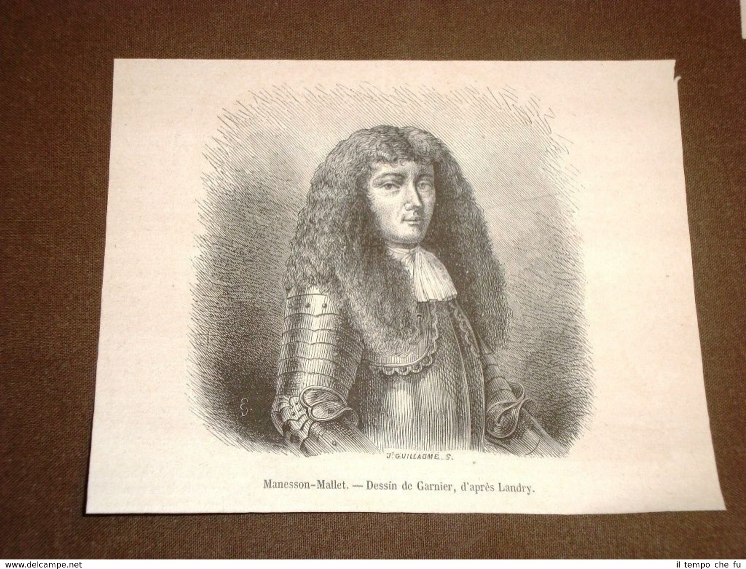 Gravure année 1872 Manesson Mallet