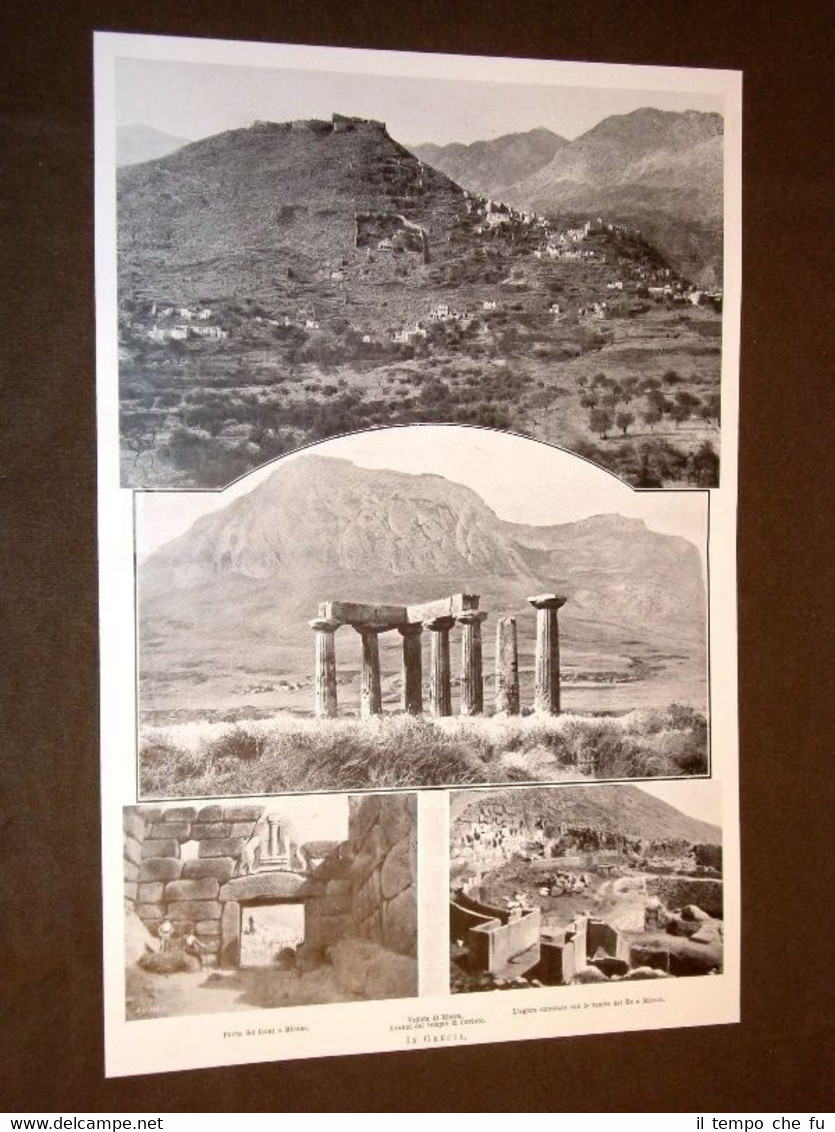 Grecia nel 1907 Porta dei Leoni a Micene Mistra Corinto …