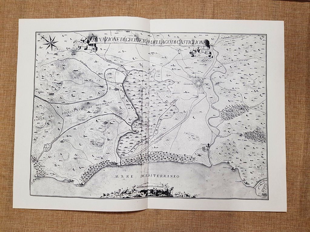 Grosseto e Lago di Castiglione Granducato di Toscana Odoar. Warren …