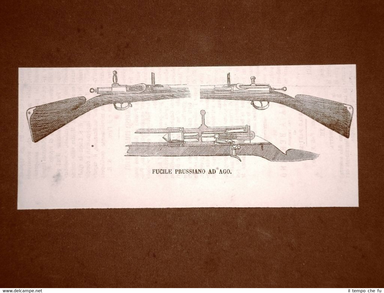 Guerra Austria vs Prussia nel 1866 Fucile ad ago esercito …
