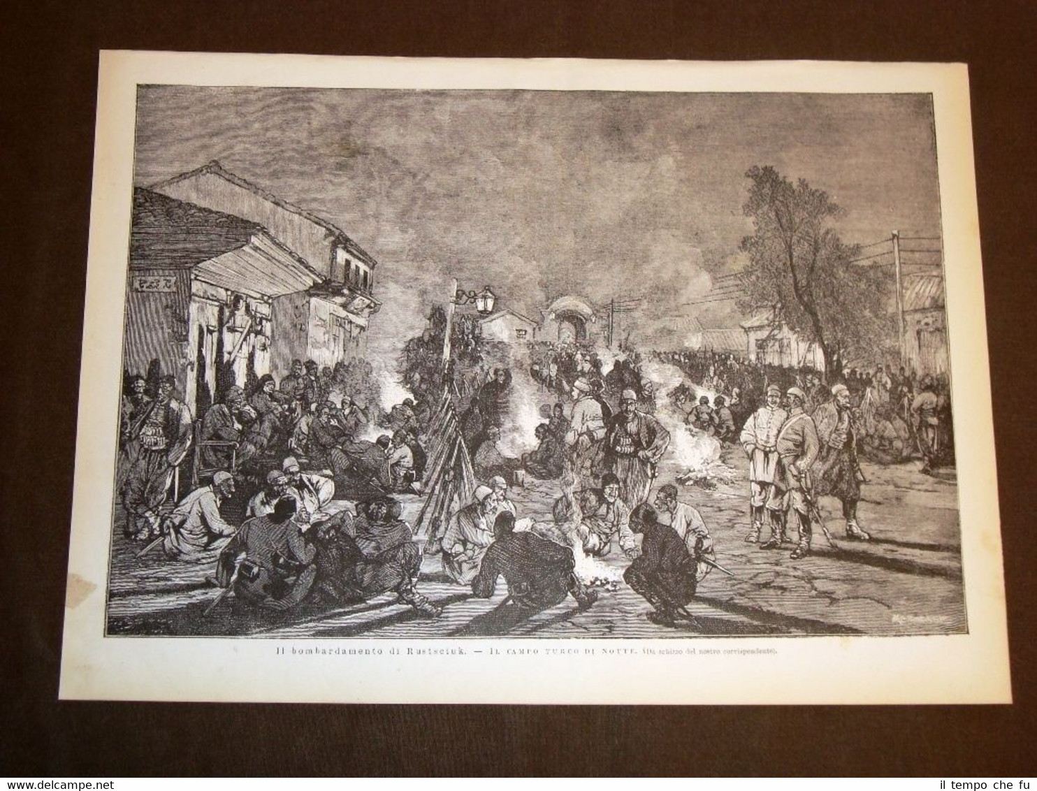 Guerra Balcani nel 1877 Russia vs Turchia Bombardamento di Rustsciuk …