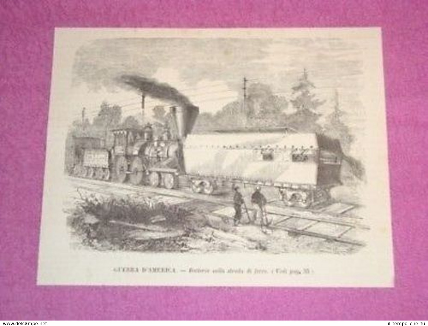 Guerra d'America Ferrovia Treno Batteria