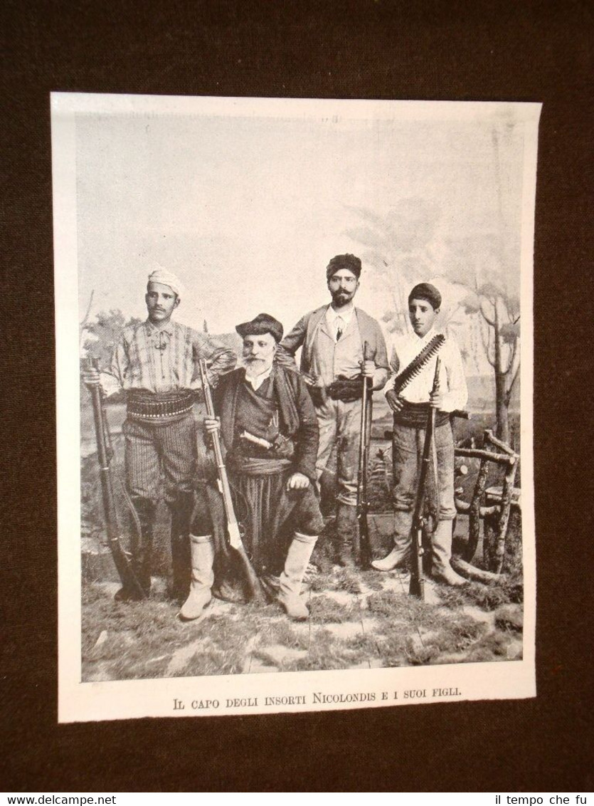 Guerra Grecia vs Turchia nel 1897 Il Capo degli insorti …