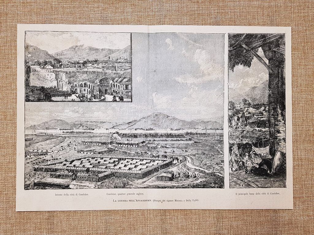 Guerra in Afghanistan 1880 Vedute della citt�i Candahar Matania e …