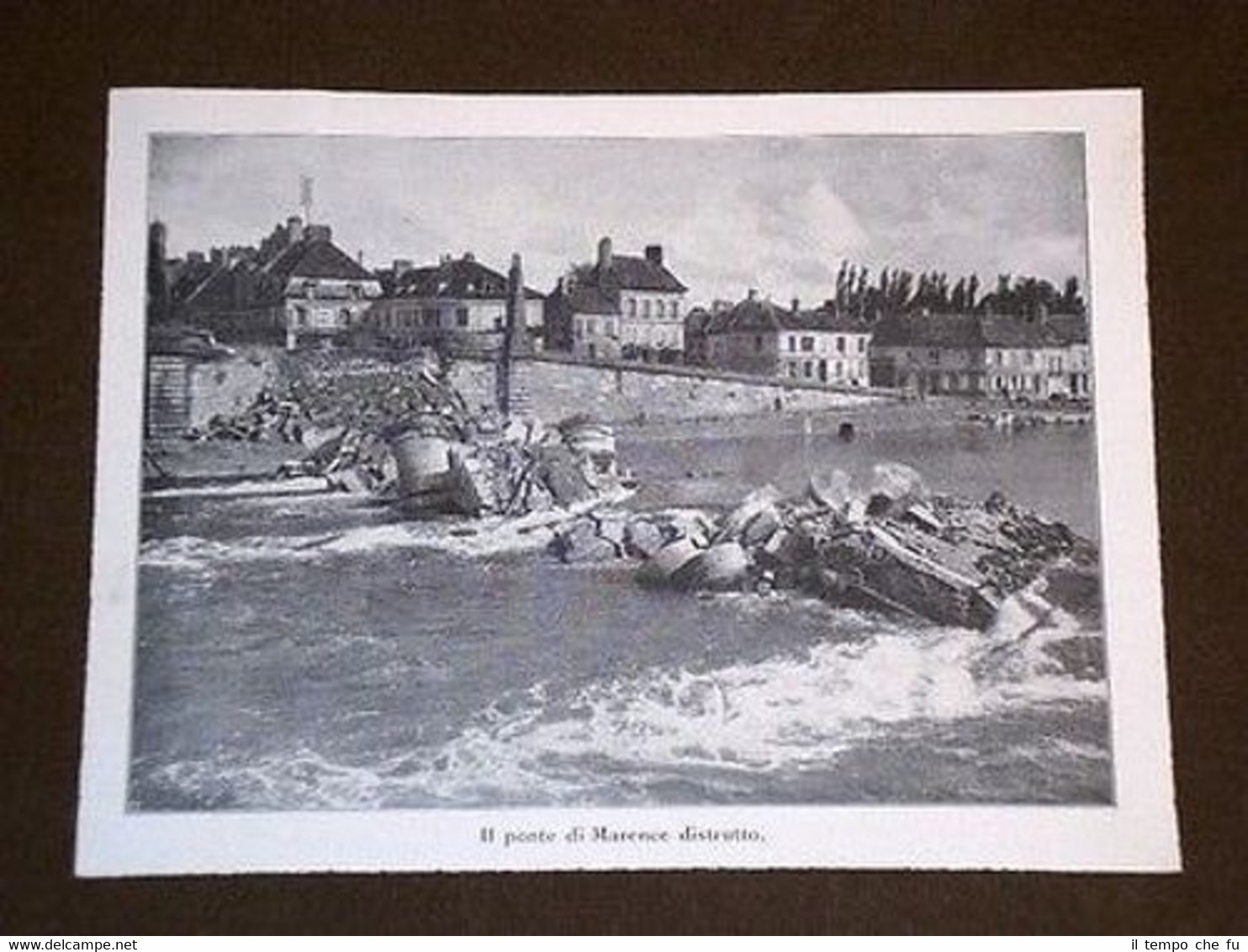 Guerra in Europa 1914 Battaglia della Marna Ponte di Marence …