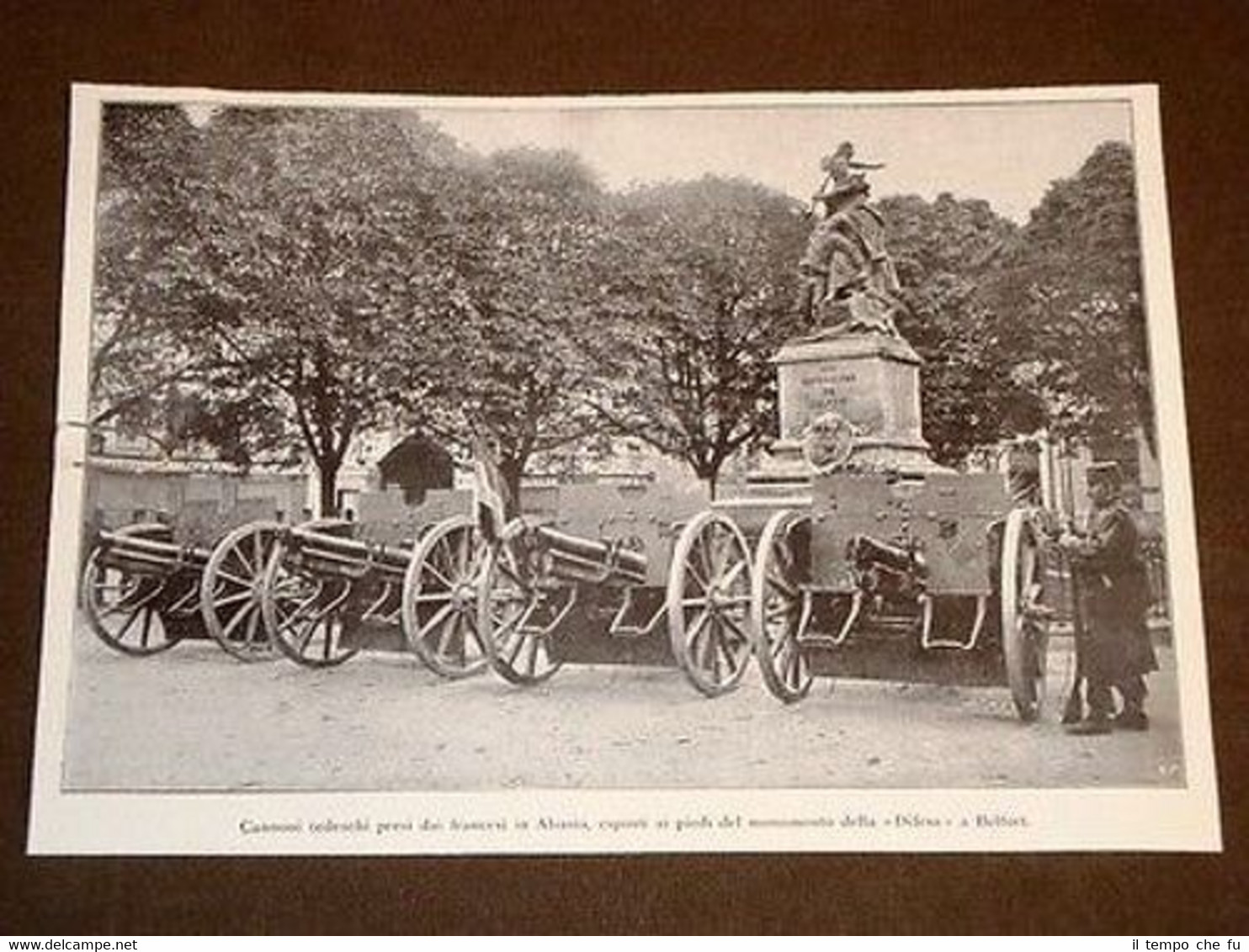 Guerra in Europa 1914 Cannoni di Germania a Belfort Monumento …