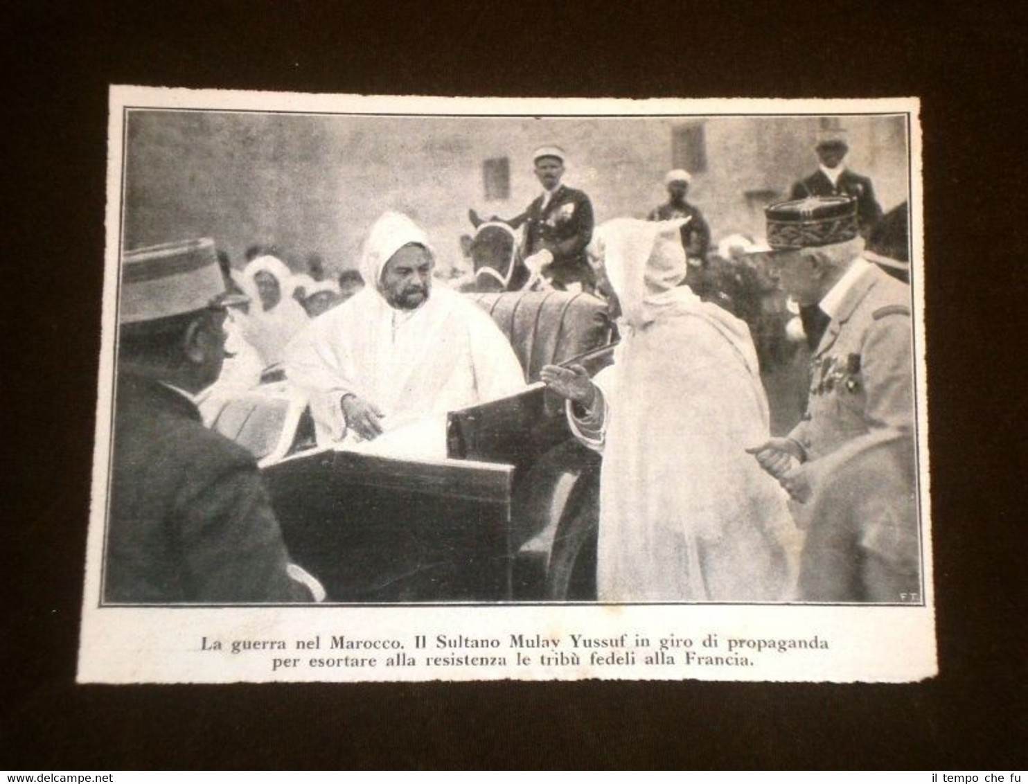 Guerra in Marocco nel 1925 Sultano Mulay Yussuf