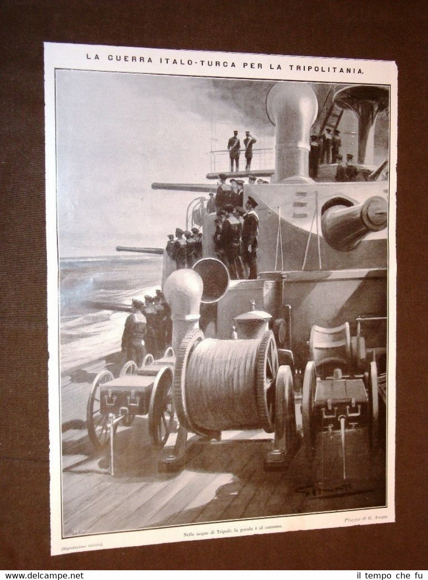 Guerra Italia vs Libia nel 1911 Nelle acque di Tripoli …