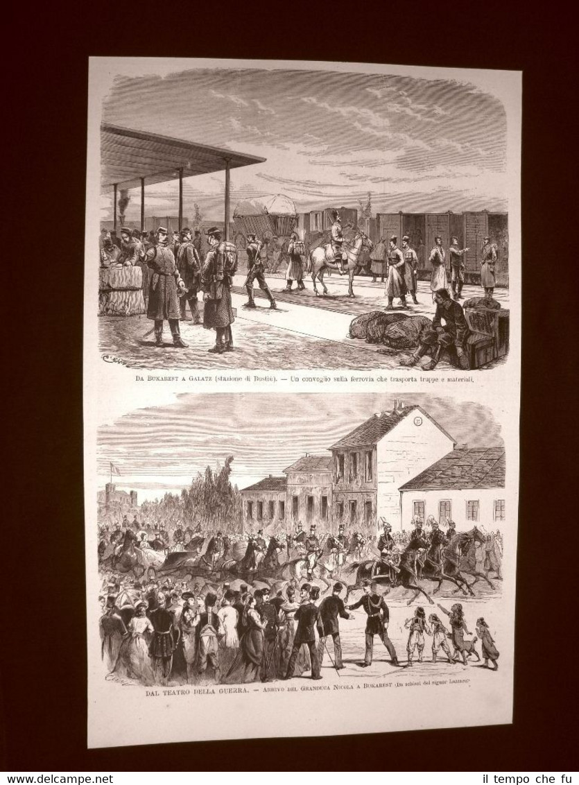 Guerra Russia vs Turchia nel 1877 Ferrovia Bucarest - Galatz …