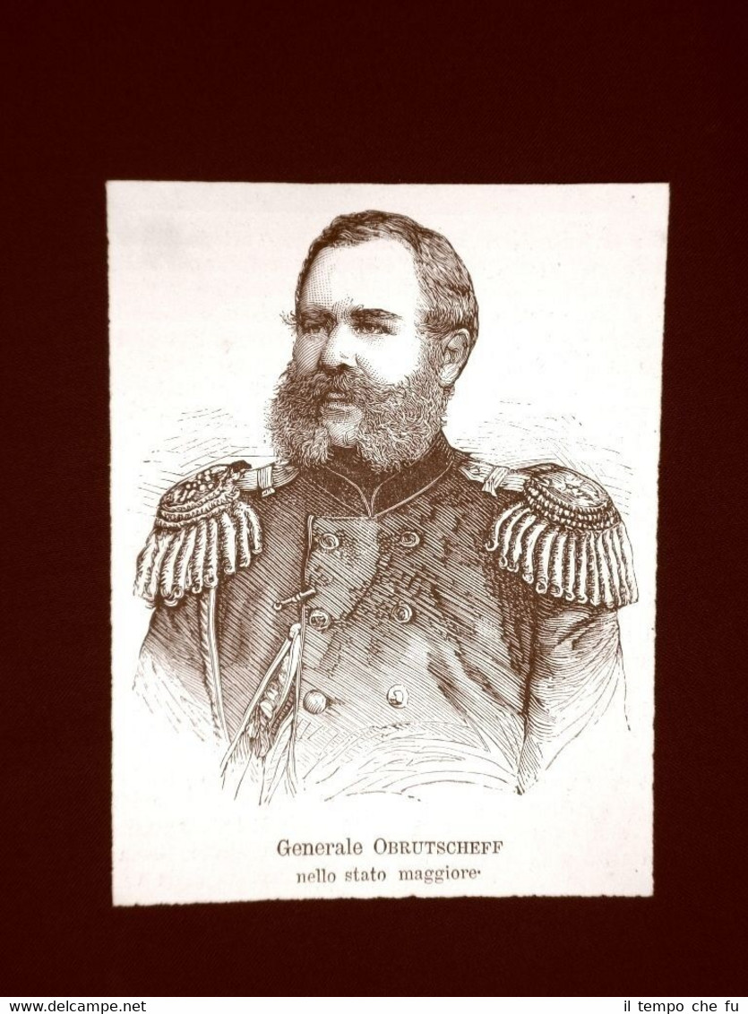 Guerra Russia vs Turchia nel 1877 Generale Russo Obrutscheff Stato …