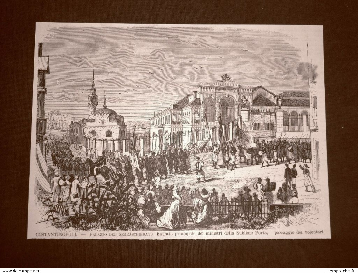 Guerra Serbia vs Turchia nel 1876 Costantinopoli Istanbul Serraschierato Sublime