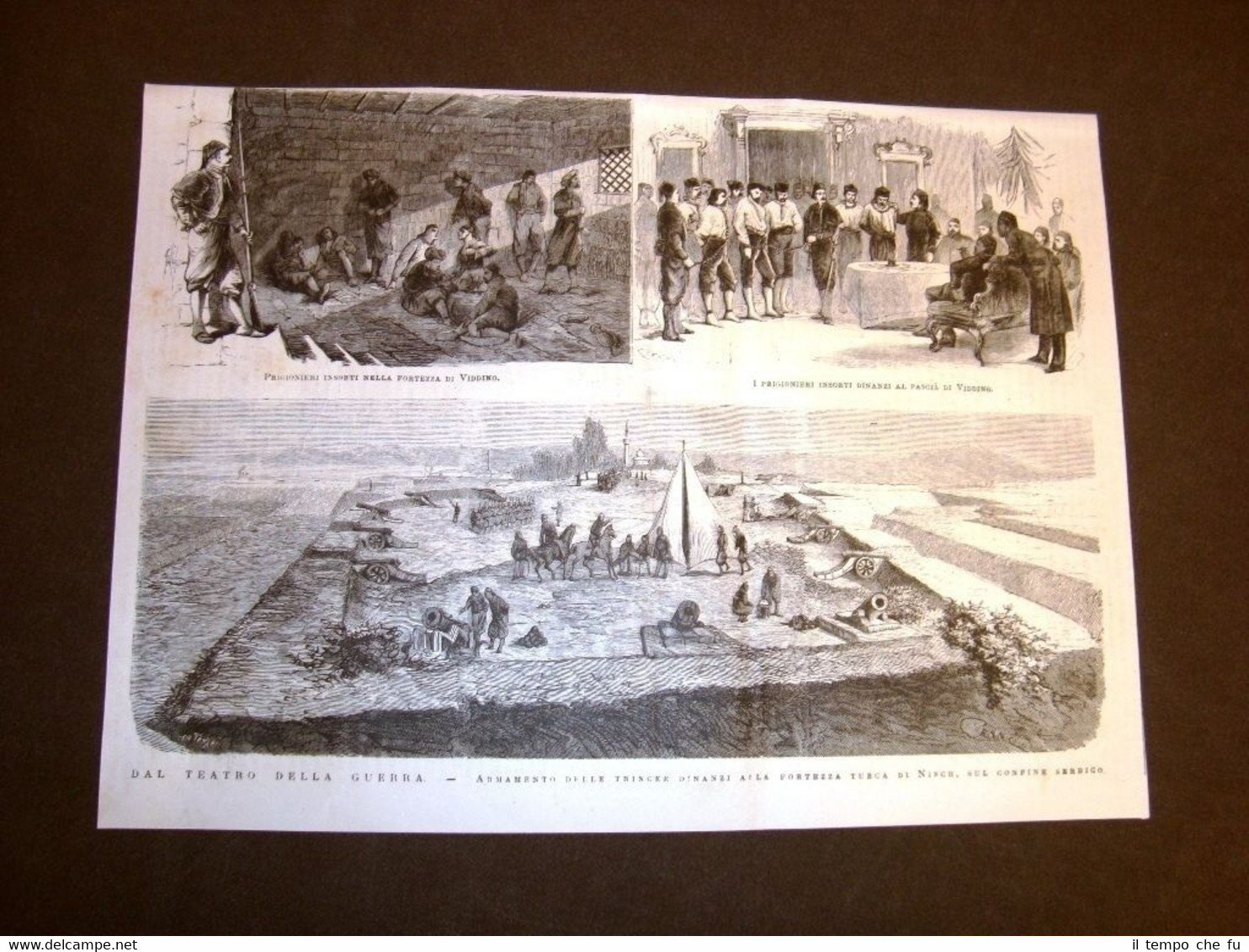 Guerra turco slava nei Balcani nel 1876 Prigionieri a Viddino …