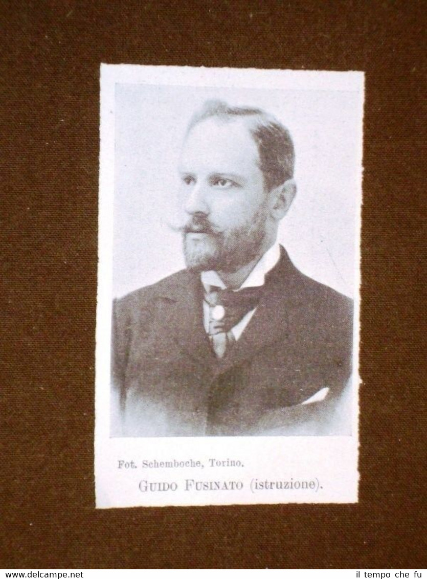 Guido Fusinato di Castelfranco Veneto Ministro dell'Istruzione nel 1906