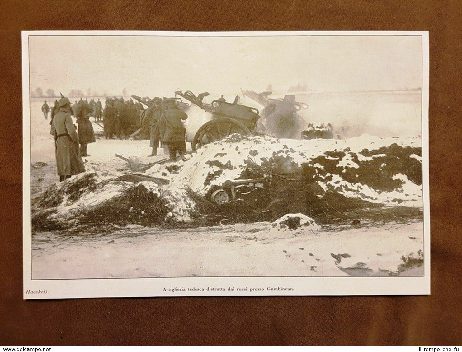 Gumbinenn 1915 Artiglieria tedesca distrutta dai Russi WW1 Prima guerra …