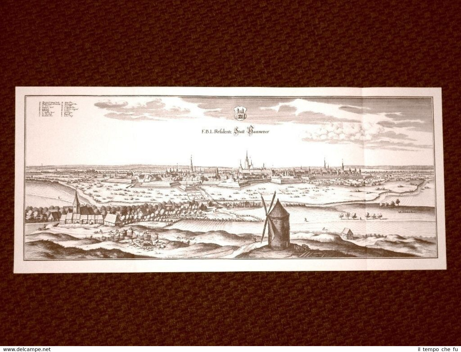 Hannover - Hannober Germania Incisione di Merian Matthäus del 1640 …