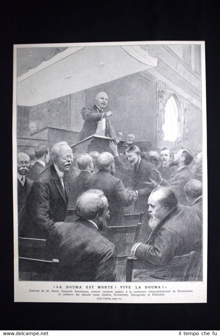 Henry Bannerman, Aladine, Kovalevsky, Ostrogorsky, Roditchef Stampa del 1906