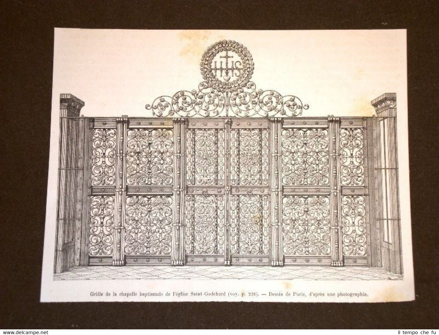 Hildesheim nel 1889 Grille de la Chapelle baptismale de Basilique …